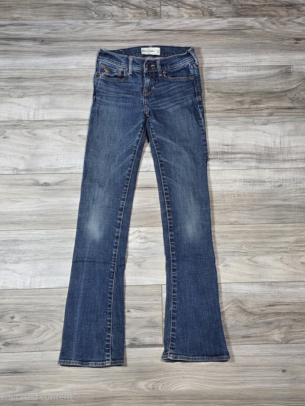 Abercrombie Kids Medium Blue Flare Jeans • 12 Slim • Bootcut Y2K